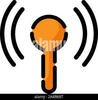 Dati cellulare mobile, illustrazione, vettore su sfondo bianco. Illustrazione Vettoriale