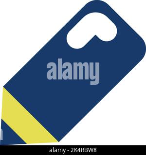 News matita, illustrazione, vettore su sfondo bianco. Illustrazione Vettoriale