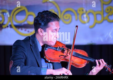 migliore performance del violinista Foto Stock