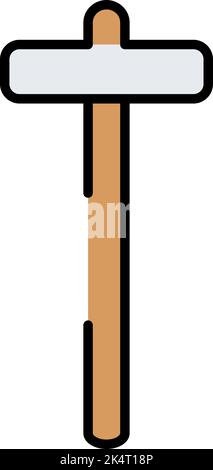 Mazzuolo, illustrazione, vettore su sfondo bianco. Illustrazione Vettoriale