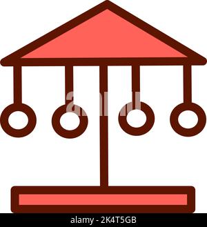 Giro di Carnevale, illustrazione, vettore su sfondo bianco. Illustrazione Vettoriale