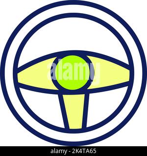 Ruota da gioco, illustrazione, vettore su sfondo bianco. Illustrazione Vettoriale