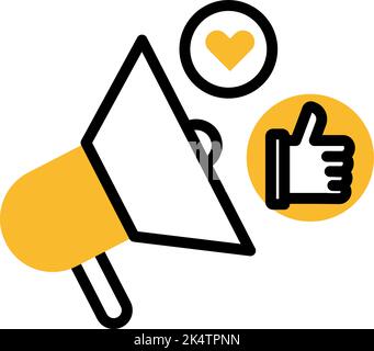 Annunci sociali, illustrazione, vettore su sfondo bianco. Illustrazione Vettoriale