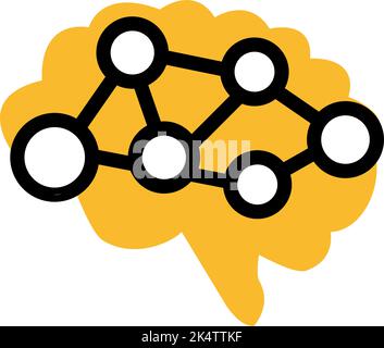 Medico di neurologia, illustrazione, vettore su sfondo bianco. Illustrazione Vettoriale