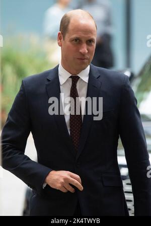 Londra, Regno Unito. Ottobre 3rd, 2022. Londra, Regno Unito. Il Principe di Galles arriva al vertice United for Wildlife, il Museo della Scienza, Londra. Credit: Doug Peters/EMPICS/Alamy Live News Foto Stock