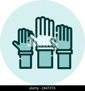 Domande e risposte educative, illustrazione, vettore su sfondo bianco. Illustrazione Vettoriale