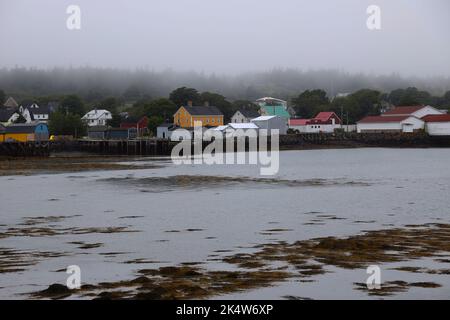 Il villaggio di pescatori di Westport in Nuova Scozia Foto Stock