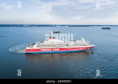 Viking Line XPRS Ferry Ship Helsinki a Tallinn, Estonia. Foto Stock