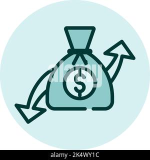 Valutazione aziendale, illustrazione, vettore su sfondo bianco. Illustrazione Vettoriale