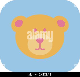 Orsetto internazionale per bambini, illustrazione, vettore su sfondo bianco. Illustrazione Vettoriale