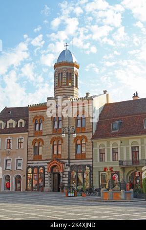 La Chiesa Ortodossa della Santa Dormizione della Madre di Dio (Biserica Sfanta Adormire a Maicii Domnului), Brasov, Transilvania, Romania Foto Stock