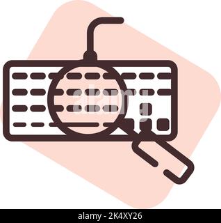 Parole chiave di vendita, illustrazione, vettore su uno sfondo bianco. Illustrazione Vettoriale