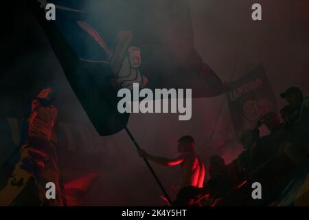 Milano, Italia. 04th ottobre 2022. Durante la partita della UEFA Champions League, Gruppo C, FC Inter e FC Barcelona, il 04 ottobre 2022, allo stadio San Siro di Milano. Photo Nderim Kaceli Credit: Independent Photo Agency/Alamy Live News Foto Stock