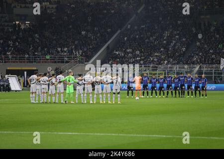 Milano, Italia. 04th ottobre 2022. Durante la partita della UEFA Champions League, Gruppo C, FC Inter e FC Barcelona, il 04 ottobre 2022, allo stadio San Siro di Milano. Photo Nderim Kaceli Credit: Independent Photo Agency/Alamy Live News Foto Stock