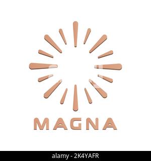 Icona del logo astratto. Energia esplosione fuochi d'artificio esplosione icona tipo, segni logotipo simbolo del logotipo. Illustrazione Vettoriale
