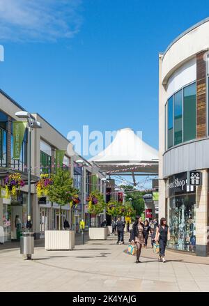 Willow Place Shopping Center, George Street, Corby, Northamptonshire, Inghilterra, Regno Unito Foto Stock