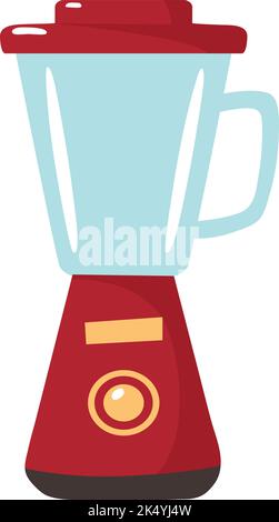 Macchina per la cottura con frullatore. Attrezzatura per mixer succo da cucina Illustrazione Vettoriale