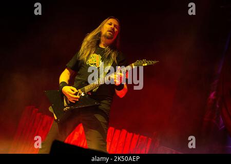 Amon Amarth in concerto al Fabrique di Milano. Foto di Davide Merli per www.rockon.it Foto Stock
