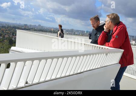 Berlino, Germania - 2 ottobre 2022 - Kienbergpark a Marzahn-Hellersdorf. (Foto di Markku Rainer Peltonen) Foto Stock