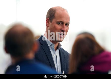 Il Principe del Galles al St. George's Park a Burton upon Trent per celebrare il suo 10th° anniversario come sede del calcio inglese. Data immagine: Mercoledì 5 ottobre 2022. Foto Stock