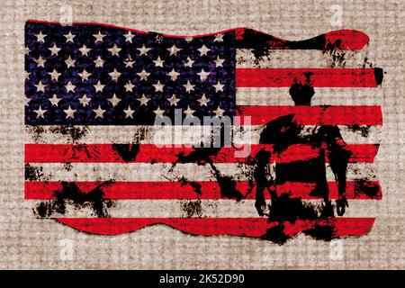 Veterans Day Stati Uniti commemorazione dei veterani militari delle forze armate Foto Stock