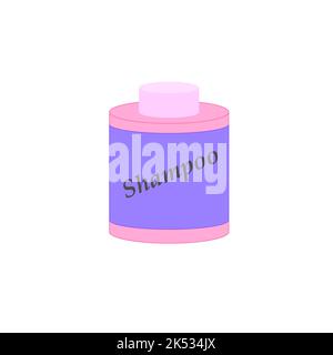 Vasetto rotondo per shampoo, gel doccia Foto Stock