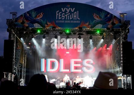 Francia, Cote d'Or, Digione, Combe a la Serpent Park, VYV Festival, idles concerto Foto Stock