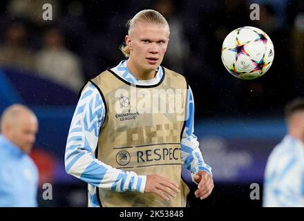 Manchester, Inghilterra, 5th ottobre 2022, durante la partita della UEFA Champions League presso l'Etihad Stadium, Manchester. L'immagine di credito dovrebbe essere: Andrew Yates / Sportimage Foto Stock