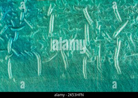 Scheda madre astratta del computer Sinclair ZX Spectrum 1982. Per i primi computer, computer domestici, ripple astratto, difetto ripple di stagnatura PCB. Foto Stock