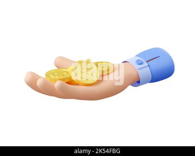 superiore Visualizza manciata di d'oro e argento monete nel palma di Due  persona mani su buio sfondo, Salva i soldi concetto. generativo ai.  24084125 Stock Photo su Vecteezy