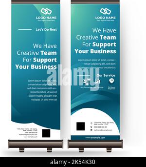 due differenze banner design gradiente modello disegno sfondo vettoriale Illustrazione Vettoriale