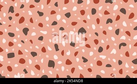 Terrazzo sfondo marrone rosso rosa astratto semplice vettore Illustrazione Vettoriale