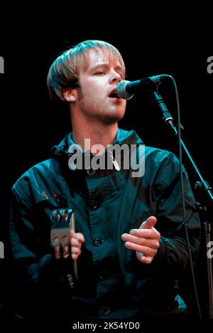 James Skelly - The Coral, V2007, Hylands Park, Chelmsford, Essex, Regno Unito - 18 agosto 2007 Foto Stock