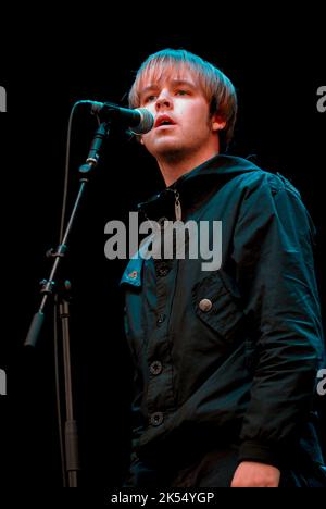 James Skelly - The Coral, V2007, Hylands Park, Chelmsford, Essex, Regno Unito - 18 agosto 2007 Foto Stock