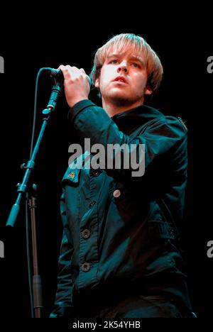 James Skelly - The Coral, V2007, Hylands Park, Chelmsford, Essex, Regno Unito - 18 agosto 2007 Foto Stock