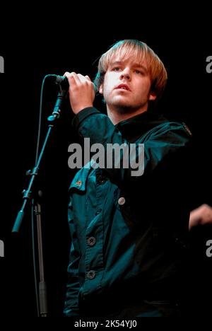 James Skelly - The Coral, V2007, Hylands Park, Chelmsford, Essex, Regno Unito - 18 agosto 2007 Foto Stock