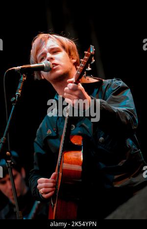 James Skelly - The Coral, V2007, Hylands Park, Chelmsford, Essex, Regno Unito - 18 agosto 2007 Foto Stock