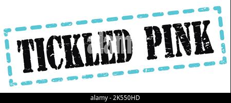 Testo ROSA CON SOLLETICO scritto sul simbolo blu-nero del trattino. Foto Stock