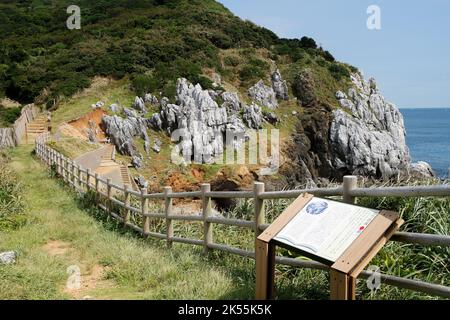 Irago, Aichi, Giappone, 2022/24/09 - Kami-shima è un'isola abitata situata nella baia di ISE, al largo della costa orientale del centro di Honshu, Giappone. Viene amministrato Foto Stock