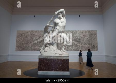 Galleria Nazionale Arte moderna e Contemporanea - Galleria Nazionale d'Arte moderna e Contemporanea, Roma - statua di Canova Ercole e Lichas, 1795 Foto Stock