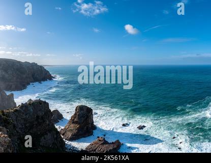 Linea costiera di Cabo da Roca Foto Stock