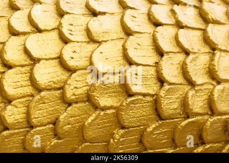 Abstract scale dorate primo piano texture Foto Stock