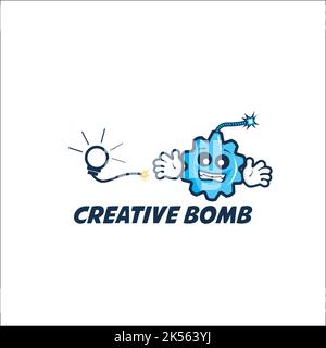 bomba creativa / logo design ispirazione Illustrazione Vettoriale