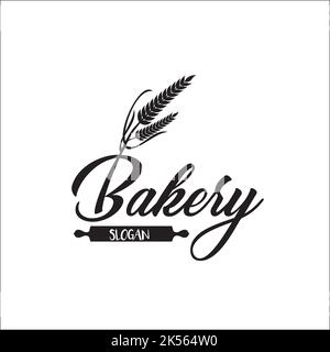 design esclusivo del logo bakery Illustrazione Vettoriale