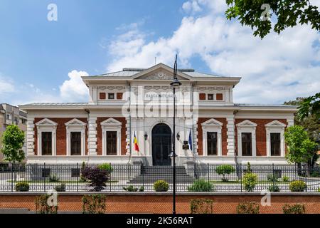 Craiova, Dolj, Romania – 14 maggio 2022: Sede della Banca nazionale a Craiova, Romania Foto Stock