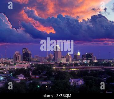 Il centro cittadino di San Antonio skyline texas USA Foto Stock