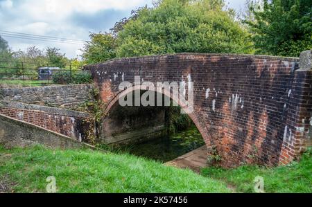 Wildmoorway Lower Lock Bridge sul canale Severn - Thames, Cerney Wick, Inghilterra Regno Unito Foto Stock