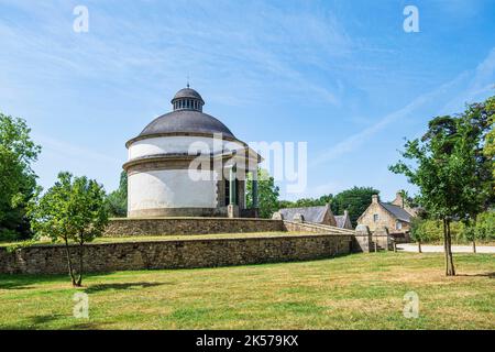 Francia, Morbihan, Auray, mausoleo in memoria di Georges Cadoudal (1771-1804), carattere emblematico della chouannerie bretone, sul sentiero costiero o GR 34 percorso a lunga distanza Foto Stock