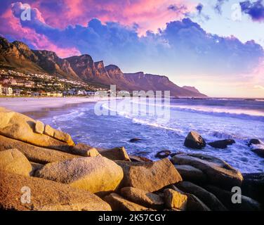 DODICI CAMPI APOSTOLI COSTA DELLA BAIA CITTÀ DEL CAPO SUD AFRICA Foto Stock