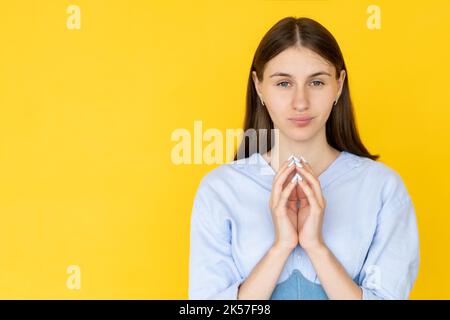 male piano donna sarcastica espressione ironica bella Foto Stock